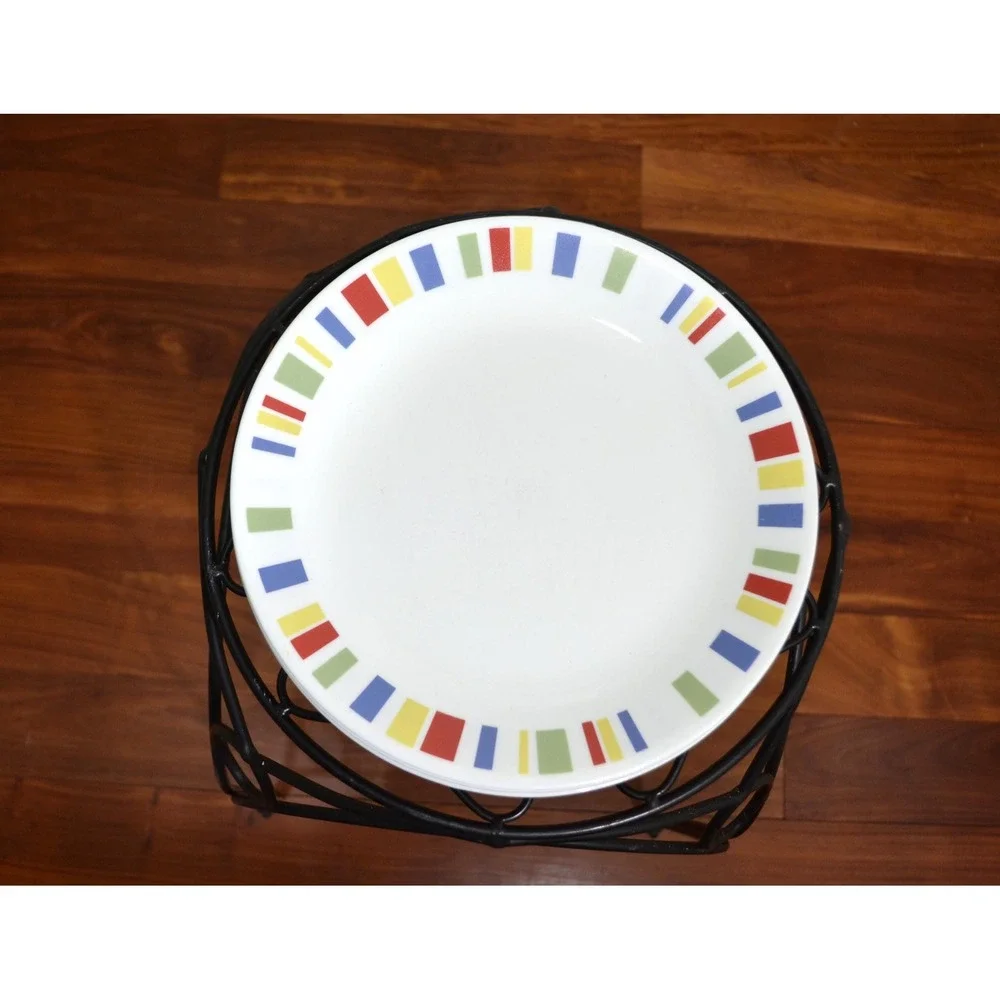 Vintage‎ & Discontinued Corelle Memphis (4) Dinner Plates, 10 1/4